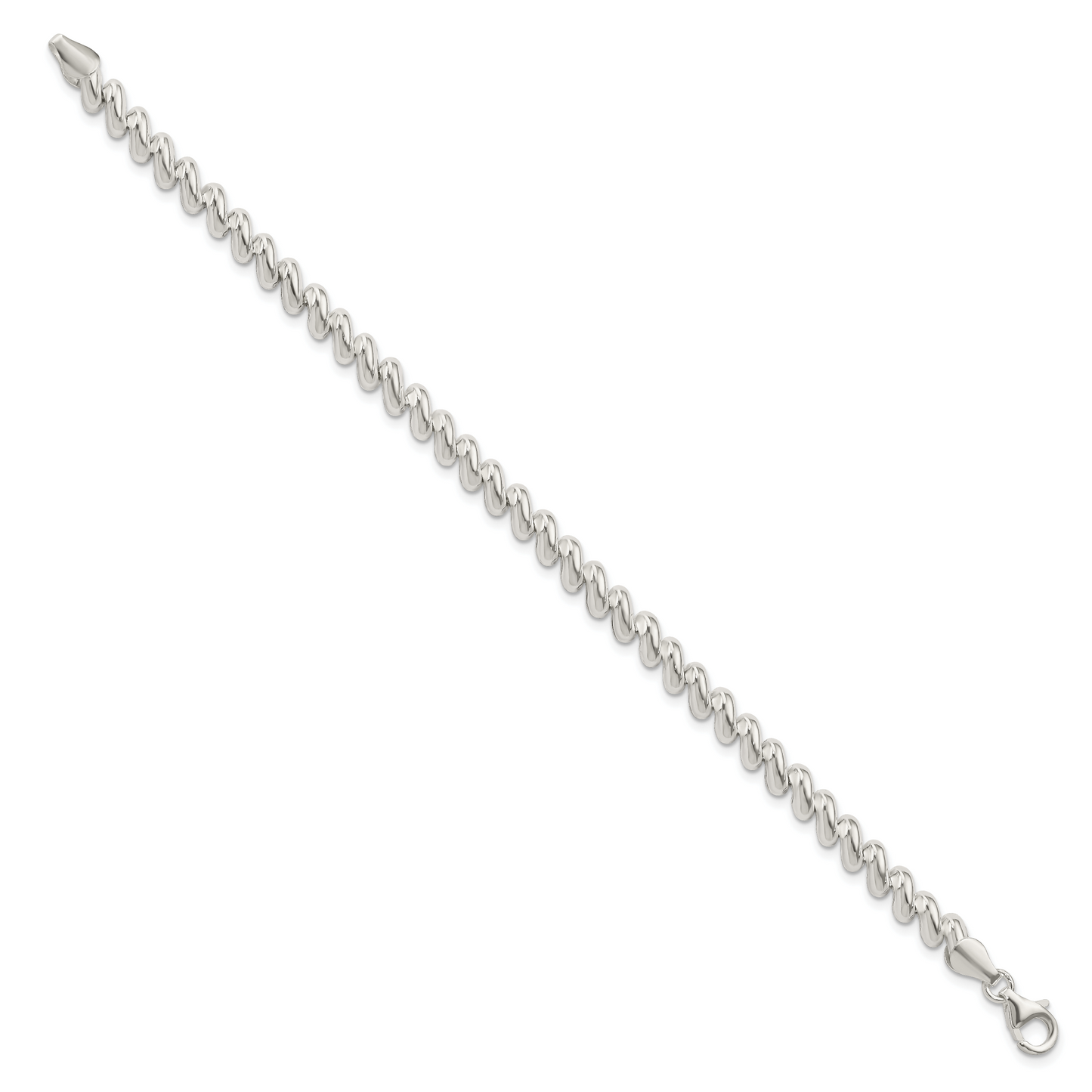 Sterling silver San Marco bracelet, 6 mm, alternate view