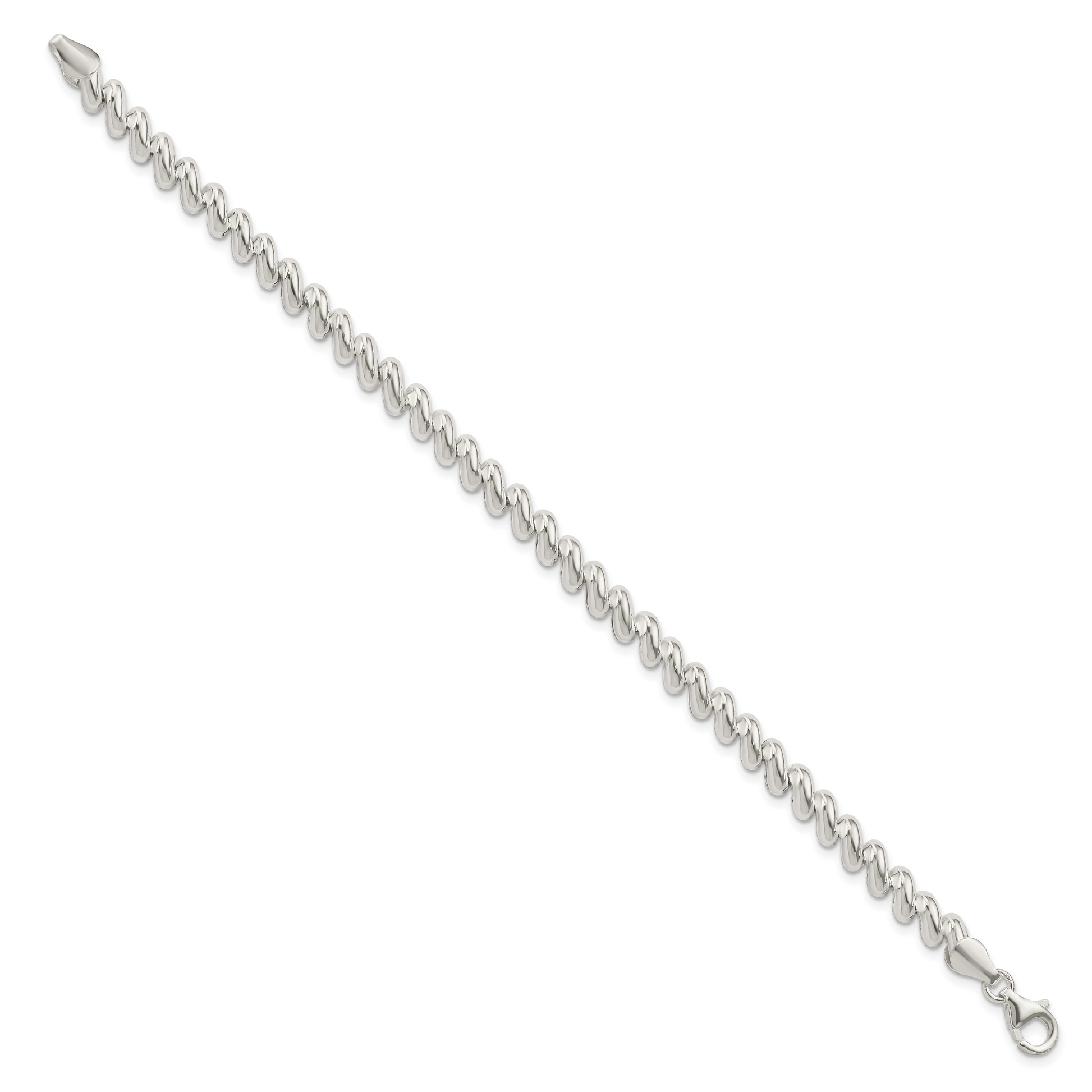 Sterling silver San Marco bracelet, 6 mm, alternate view