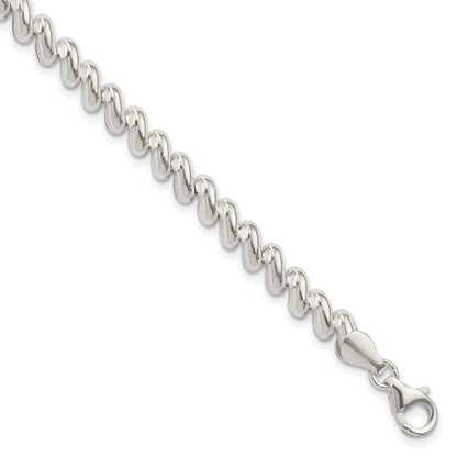 Sterling silver San Marco bracelet, 6 mm