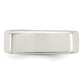 Sterling silver wide bar signet ring