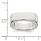 Sterling silver wide bar signet ring