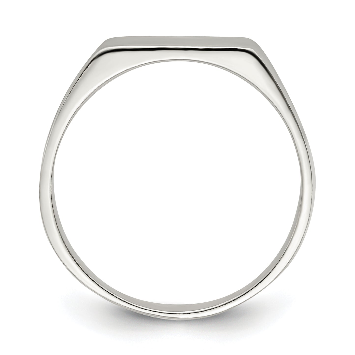 Sterling silver rectangle signet ring