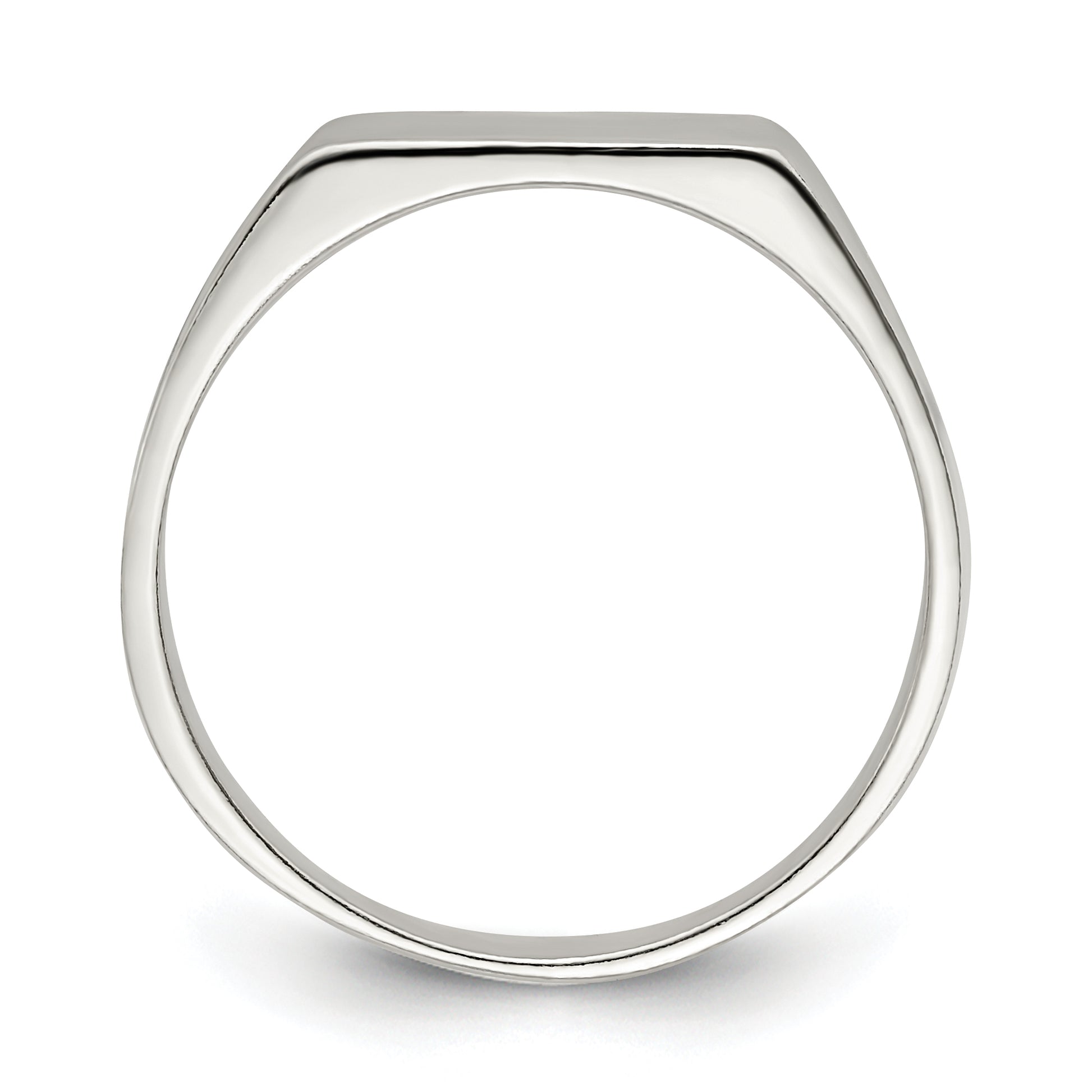 Sterling silver rectangle signet ring