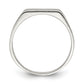 Sterling silver rectangle signet ring