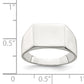 Sterling silver rectangle signet ring
