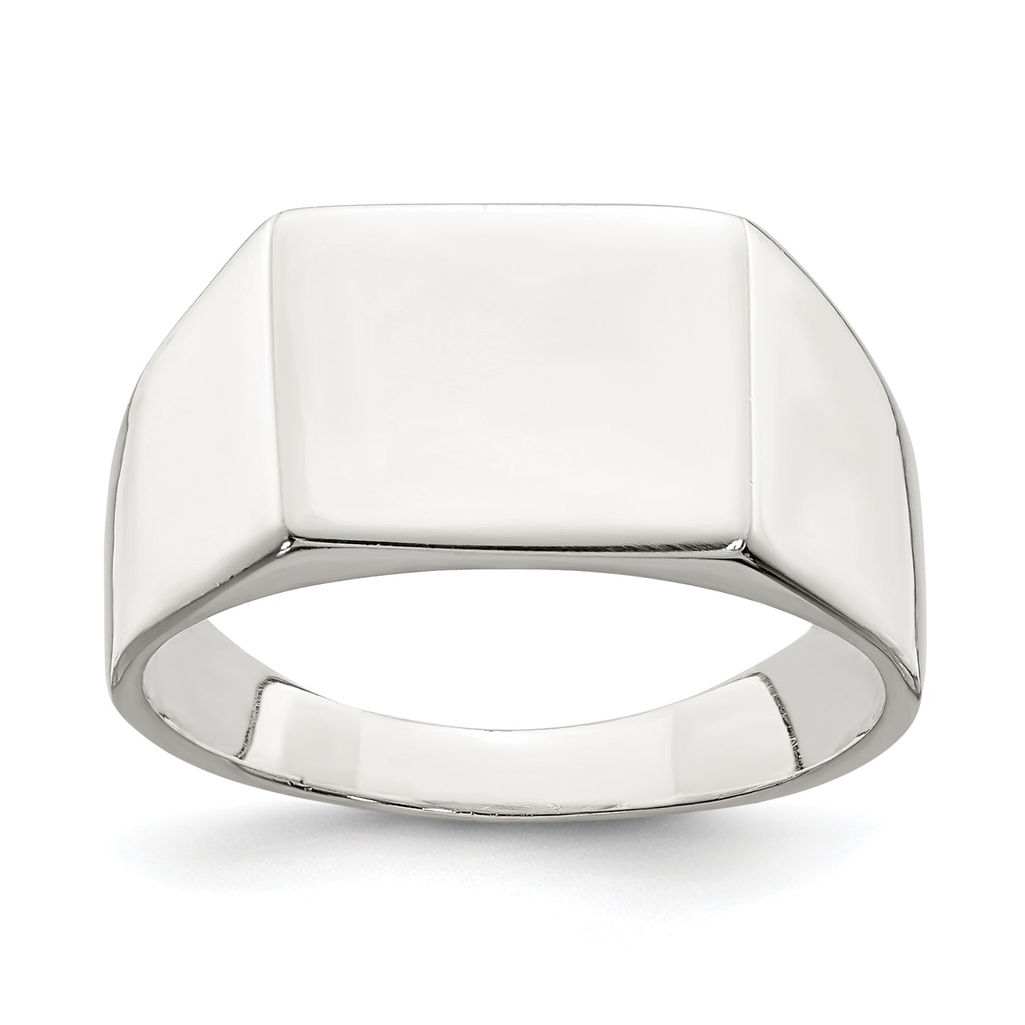 Sterling silver rectangle signet ring