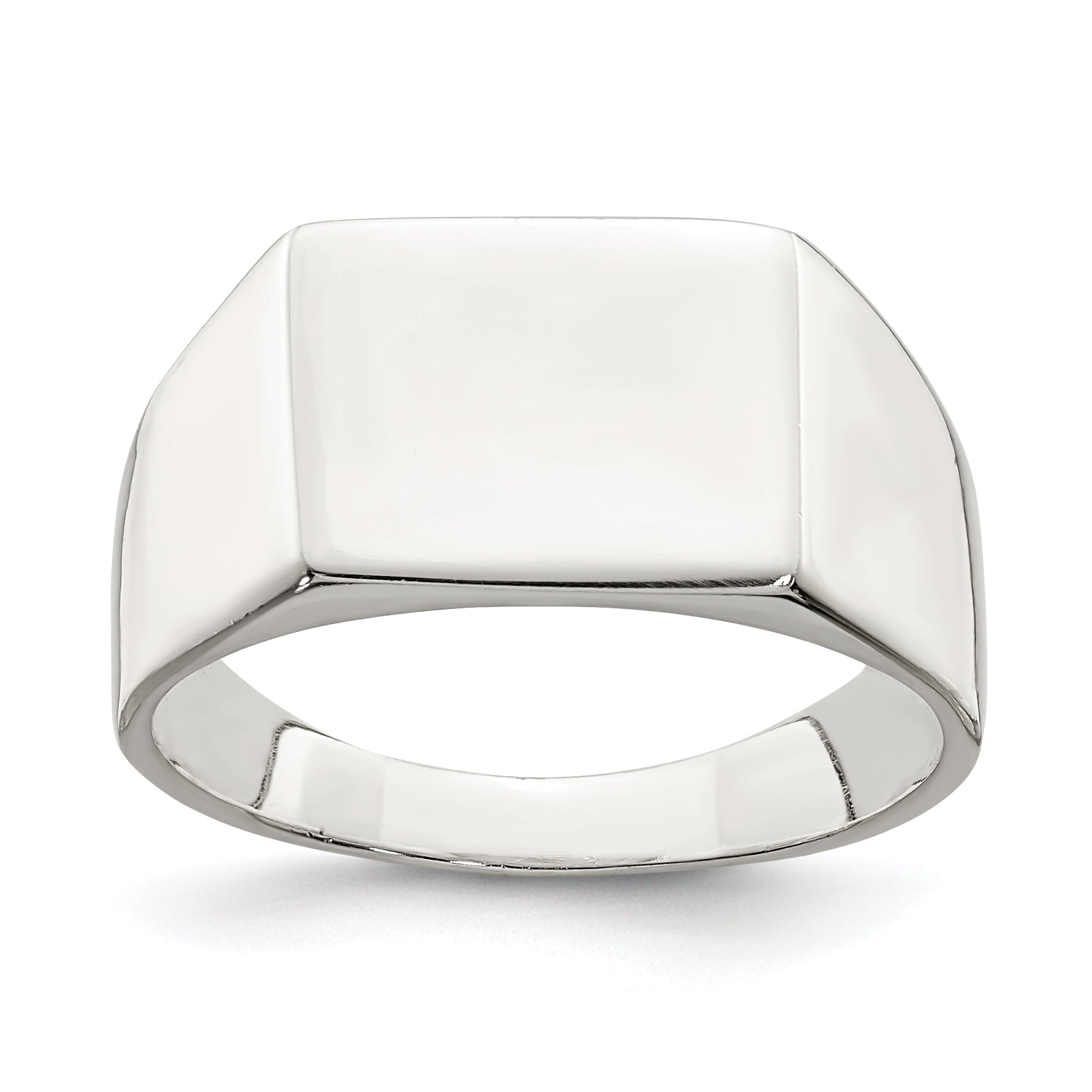 Sterling silver rectangle signet ring