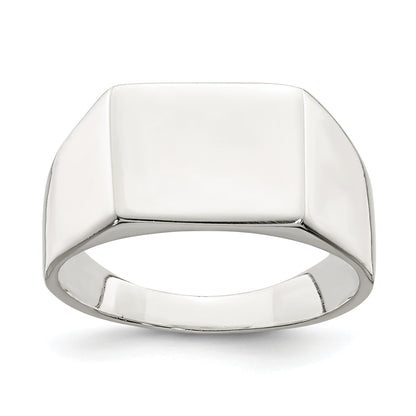 Sterling silver rectangle signet ring