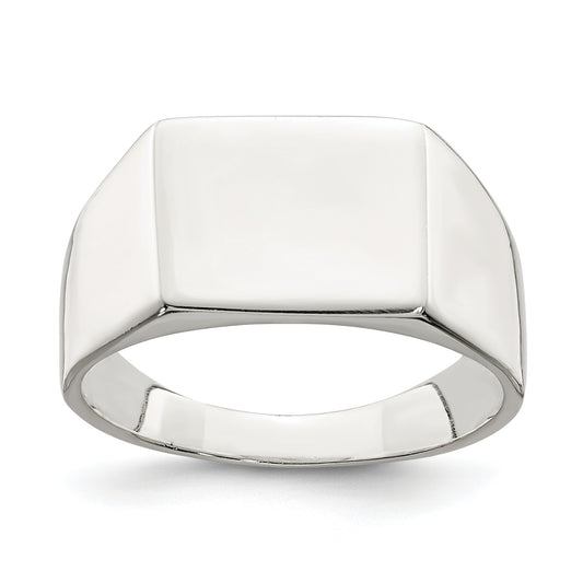Sterling silver rectangle signet ring