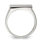 Sterling silver large oval signet ring