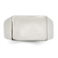 Sterling silver large oval signet ring