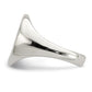 Sterling silver medium oval signet ring