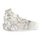 Sterling silver nugget ring, side view