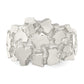 Sterling silver nugget ring, top view