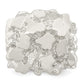Sterling silver open nugget ring, top view