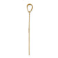 14K Yellow Gold Cross Pendant - angle view