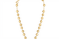 Gold Plated Sterling Silver High Polished Rosary Chain