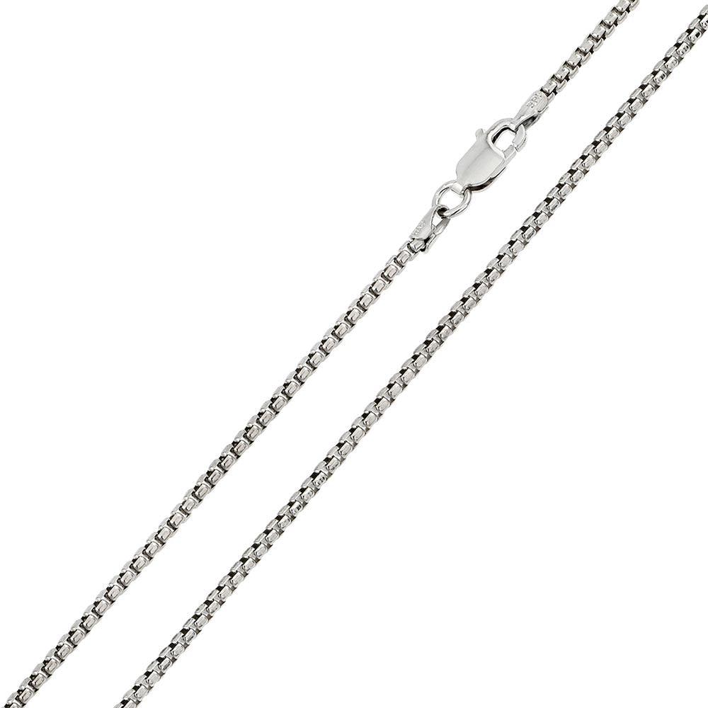 925 Sterling Silver Round Box Chain – view 2