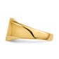 14K Yellow Gold Square Signet Ring 9.5 x 9.5 mm RS330 - alternate view
