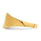 14K Yellow Gold Rectangle Open Back Signet Ring RS372 - angled view