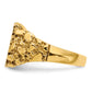 Gold Diamond Cushion Nugget Signet Ring RS398AA - alternate view
