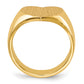 18K Gold Heart Signet Ring alternate view 2