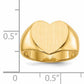 18K Gold Heart Signet Ring alternate view 8