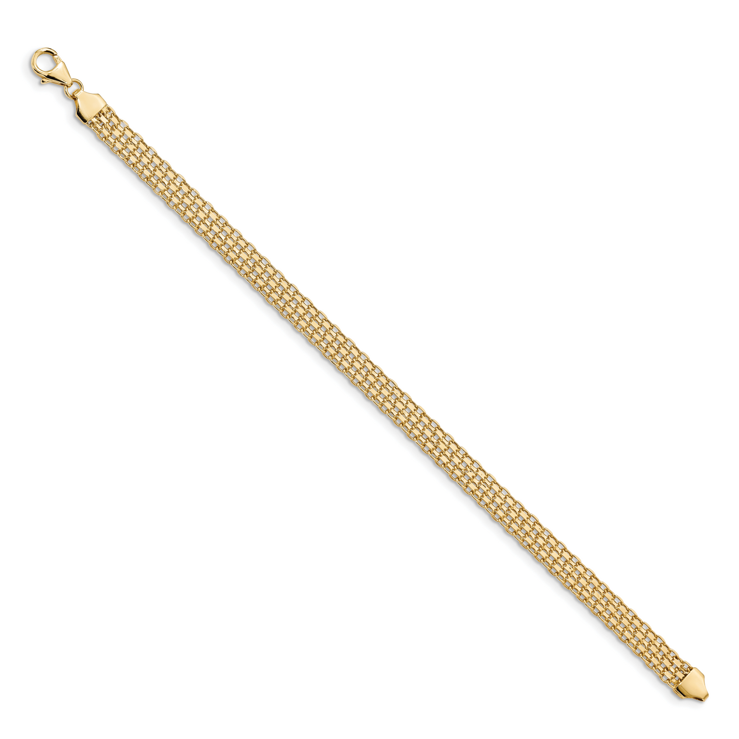 Gold Bismark bracelet, 6.2 mm, alternate view