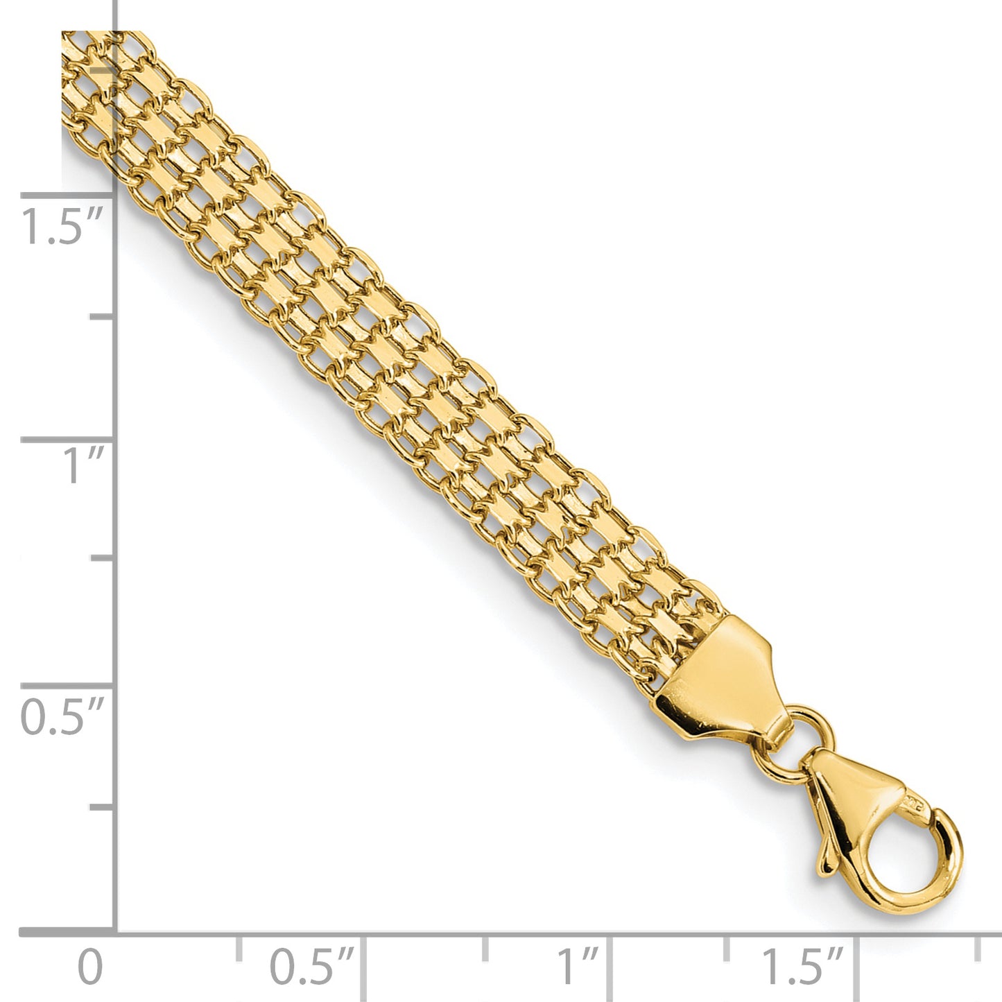 Gold Bismark bracelet, 6.2 mm, additional view