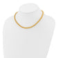 Yellow gold San Marco necklace, 6 mm, detail shot