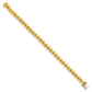 Yellow gold San Marco bracelet, 8 mm, alternate view