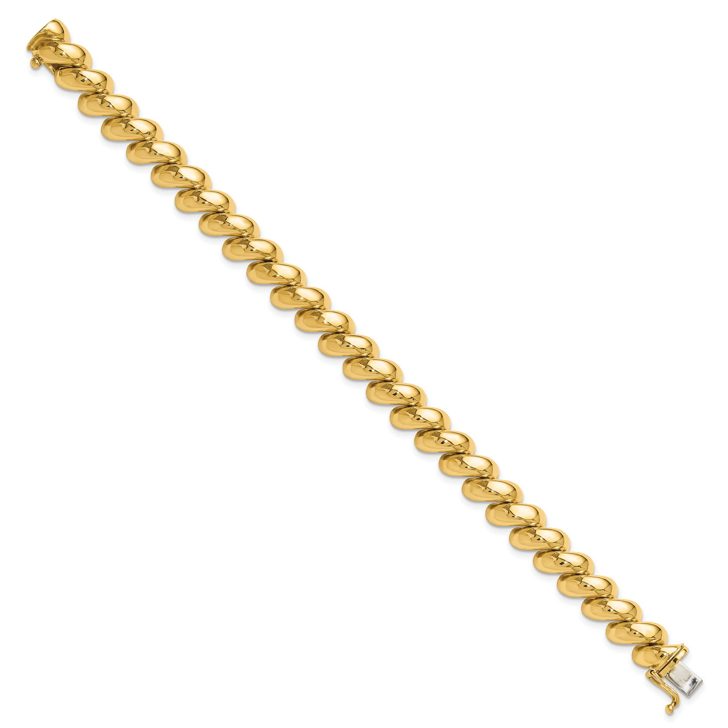 Yellow gold San Marco bracelet, 10 mm, alternate view