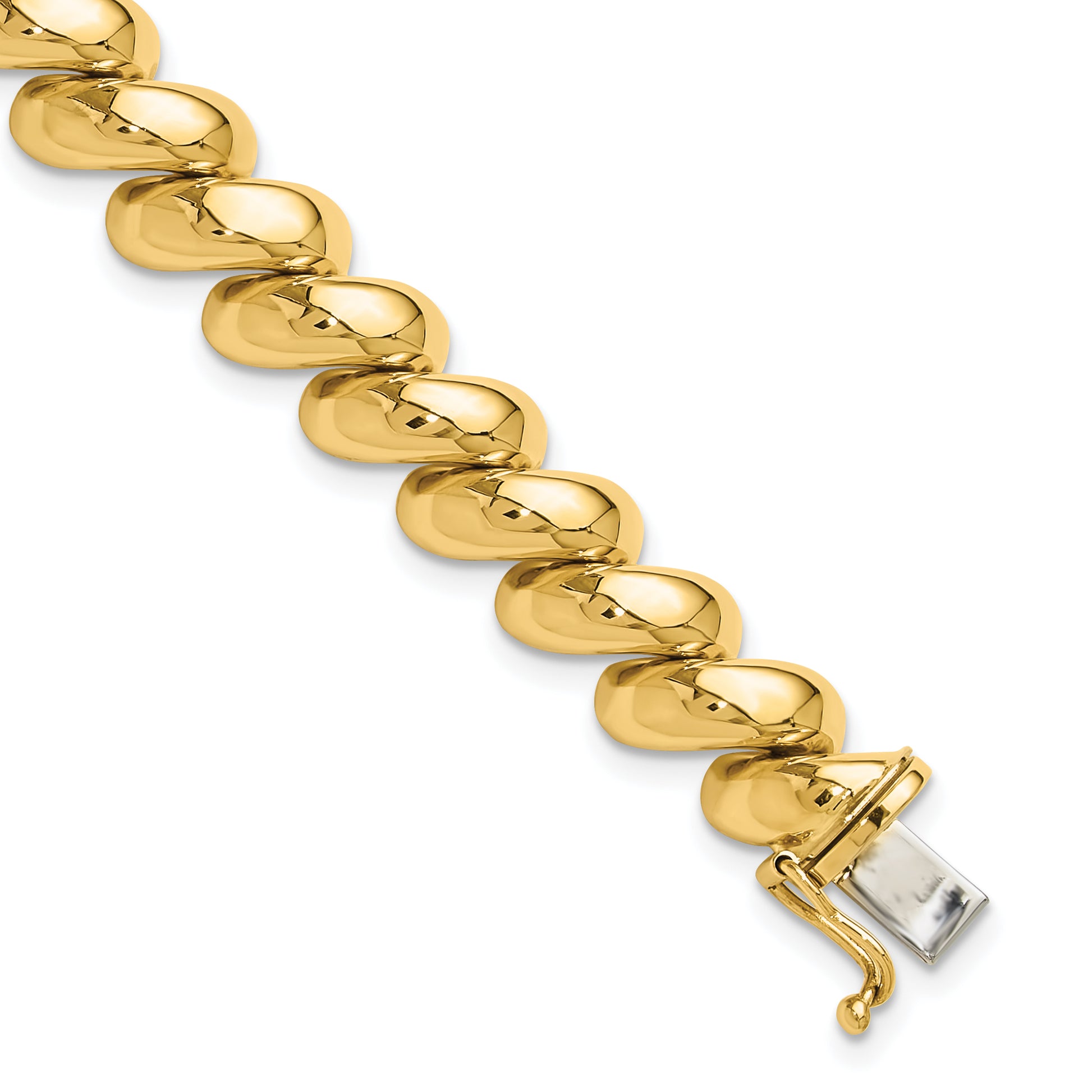 Yellow gold San Marco bracelet, 10 mm