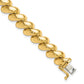 Yellow gold San Marco bracelet, 10 mm