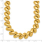 Yellow gold San Marco necklace, 12 mm, additional view