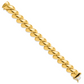 Yellow gold San Marco bracelet, 14 mm, alternate view