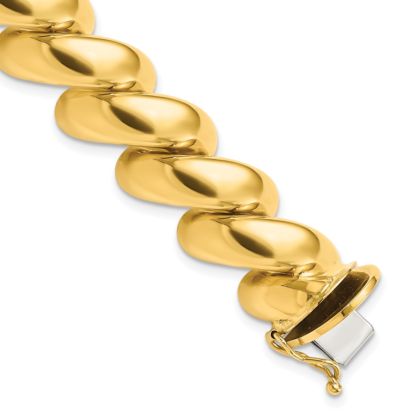 Yellow gold San Marco bracelet, 14 mm