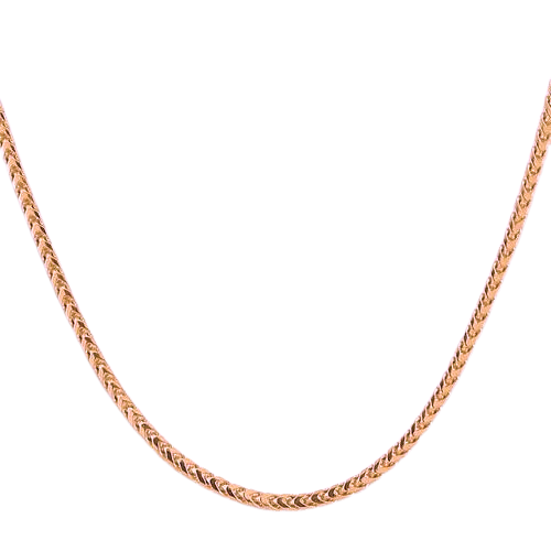 18K Rose Gold Franco Chain
