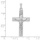 14K White Gold INRI crucifix pendant 19 x 31.15 mm – dimensions