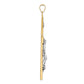 14K Two-Tone Gold INRI crucifix pendant 35.1 x 55.2 mm – alternate view