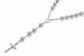 14K White Gold Rosary Chain
