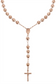10K Rose Gold Rosary Chain