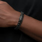 Black 15mm moissanite Cuban bracelet