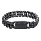 Black 15mm moissanite Cuban bracelet, alternate view
