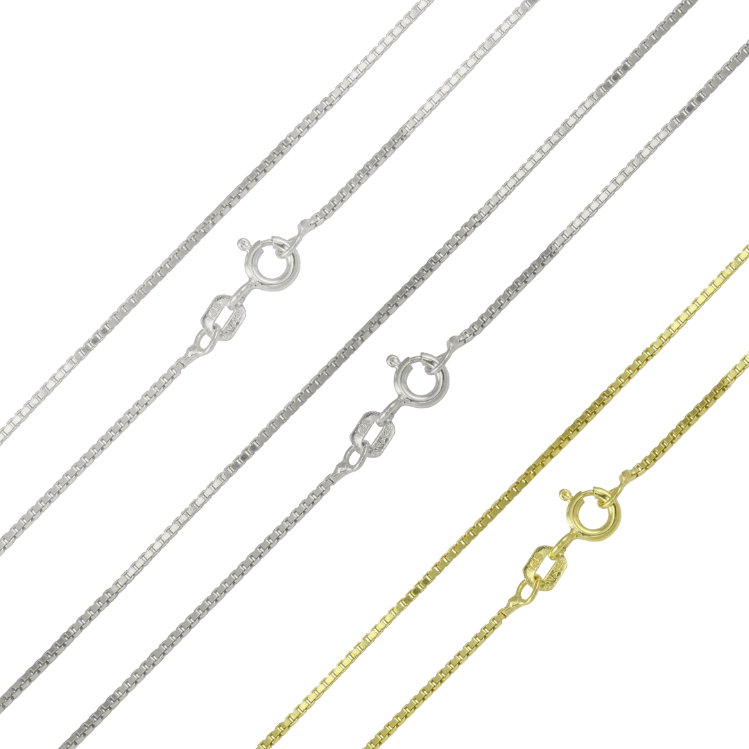 Gold Plated Sterling Silver Box Chain – view 2
