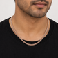 10K rose gold diamond-cut rolo link chain, alternate view