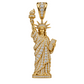 Custom gold and diamond Statue of Liberty pendant