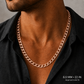 10K Rose Gold Hollow Cuban Curb Link Chain