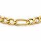 10K gold Figaro chain, close-up of the link detail