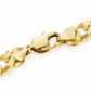 Gold plated 925 sterling silver Cuban curb link bracelet for men, another angle